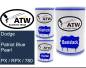 Preview: Dodge, Patriot Blue Pearl, PX / RPX / 780: 500ml Lackdose + 500ml Klarlack + 250ml Härter - Set, von ATW Autoteile West.